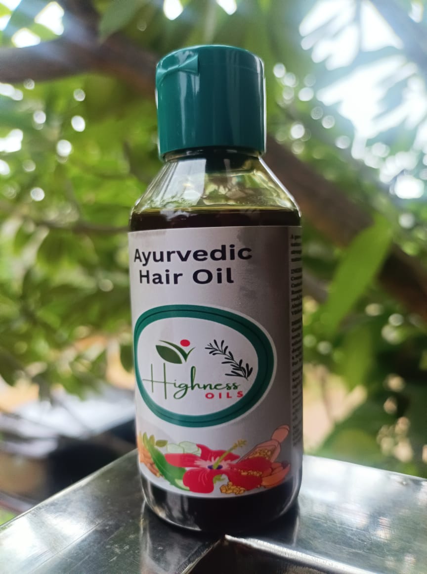 Highnesss Ayurvedic Oil - Side View