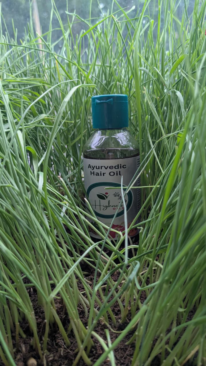 Highnesss Ayurvedic Oil - Back View